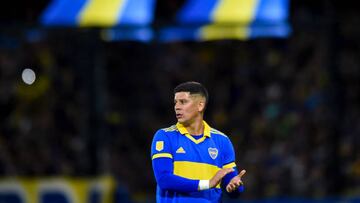 BUENOS AIRES, ARGENTINA - SEPTEMBER 19: Marcos Rojo of Boca Juniors gestures during a match between Boca Juniors and Huracan as part of Liga Profesional 2022 at Estadio Alberto J. Armando on September 19, 2022 in Buenos Aires, Argentina. (Photo by Marcelo Endelli/Getty Images)