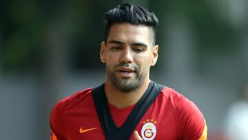 Falcao Garc&iacute;a en un entrenamiento de Galatasaray