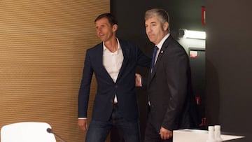 Cuco Ziganda junto a Josu Urrutia.