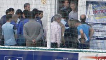 Mourinho, el d&iacute;a que fue a dar una charla a los entrenadores del club Canillas.