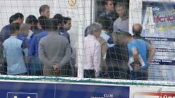 Mourinho, el día que fue a dar una charla a los entrenadores del club Canillas.