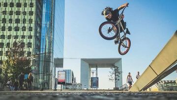 Julián Molina, rider BMX una pierna, París (Fernando Marmolejo)