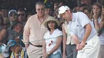 <b>PRECISIÓN. </b>Sergio García, durante la competición de ayer.