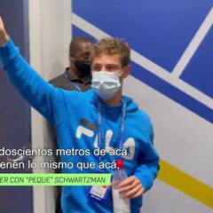 La genial charla entre una estrella top de Hollywood y Schwartzman en el US Open