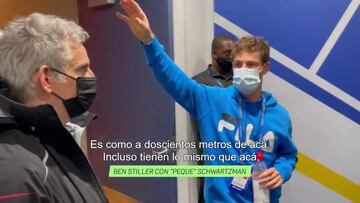 La genial charla entre una estrella top de Hollywood y Schwartzman en el US Open