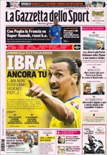 Portadas de la prensa mundial