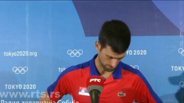 Djokovic se derrumba ante la prensa serbia: "No sé qué decir"