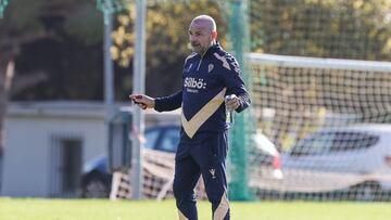 Paco López en el entrenamiento del pasado 20 de noviembre en la Ciudad Deportiva.