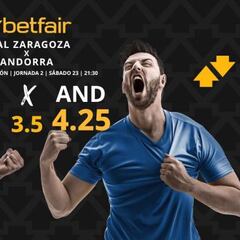 Real Zaragoza vs. FC Andorra: horario, dónde ver, estadísticas y pronósticos