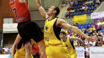 Andy Panko, durante el partido anteb el Iberostar Tenerife.