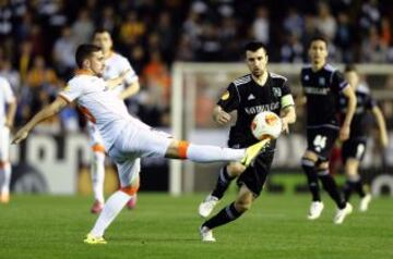 Paco Alcácer y Svetoslav Dyakov.