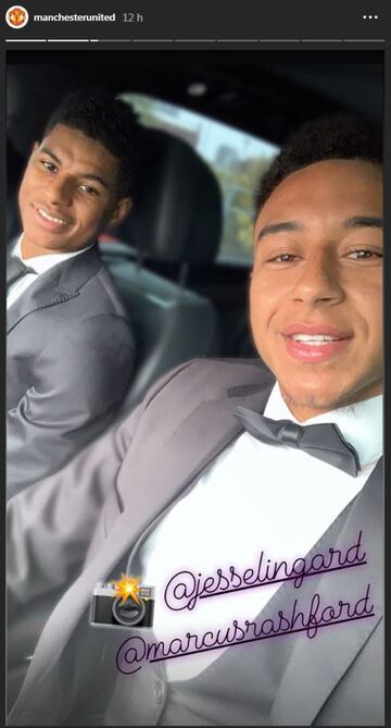 Jesse Lingard y Marcus Rashford. 