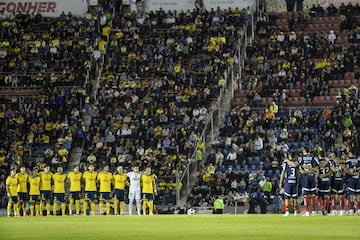  Protocolo during the 14th round match between America and Monterrey as part of the Liga BBVA MX, Torneo Apertura 2024 at Ciudad de los Deportes Stadium on October 27, 2024 in Mexico City, Mexico.