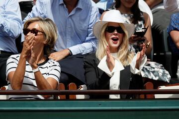 Kidman enjoys the action.