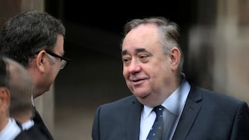 FILE PHOTO: Former SNP leader Alex Salmond leaves following a meeting of the Accession Council at St James's Palace, where King Charles III is formally proclaimed Britain's new monarch, in London, Britain September 10, 2022. Daniel LEAL/Pool via REUTERS/File Photo