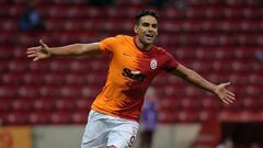 Radamel Falcao en un partido del Galatasaray