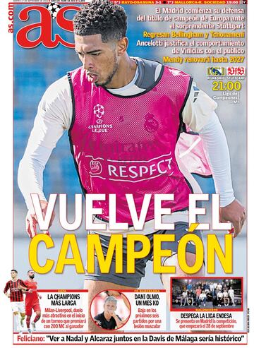 Las portadas de AS de septiembre