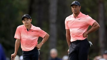 Tiger Woods’ son follows in father’s footsteps