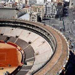La plaza de toros de Valencia se transforma para la Davis