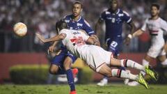 Sao Paulo le gana en los últimos minutos a Cruzeiro
