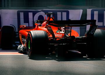 El piloto monegasco de Ferrari, Charles Leclerc, destroz¨® el aler¨®n delantero en su ¨²ltima vuelta de SQ3.