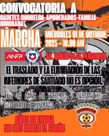 Convocan marcha contra la ANFP