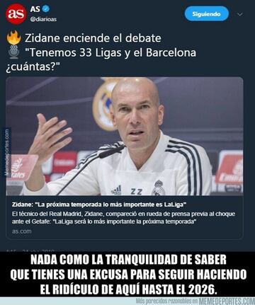 Zidane, el Barcelona y Cristiano, protagonistas de los memes de la jornada