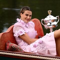 Sabalenka: “Me gusta posar, sobre todo siendo campeona”