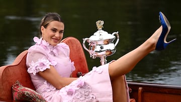 Sabalenka: “Me gusta posar, sobre todo siendo campeona”