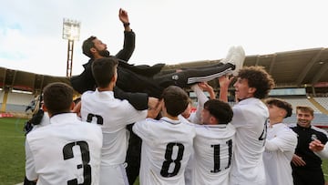 11/03/23 FUTBOL BASE CANTERA COPA DEL REY JUVENIL PARTIDO FINAL
REAL MADRID - ALMERIA
ALEGRIA CELEBRACION CAMPEONES MANTEO ARBELOA