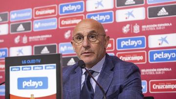 Luis de la Fuente, seleccionador de la selecci¨®n espa?ola.