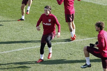 Filipe Luis during training on Wednesday with Atletico Madrid