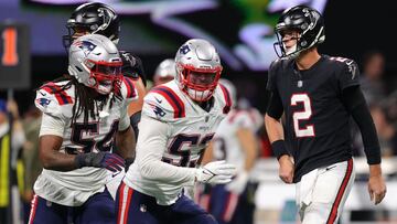 La defensiva de los Patriots gener&oacute; cuatro intercambios de posesi&oacute;n y New England sali&oacute; de Atlanta con su s&eacute;ptima victoria de la campa&ntilde;a.