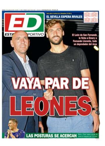 Portadas de la prensa deportiva