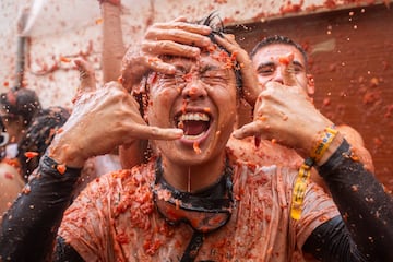Las mejores im¨¢genes de La Tomatina de Bu?ol