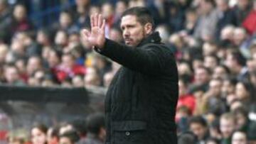 El entrenador argentino del Atlético de Madrid, Diego Simeone.