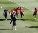 Los suplentes vuelven al trabajo y Koke sigue con su recuperación