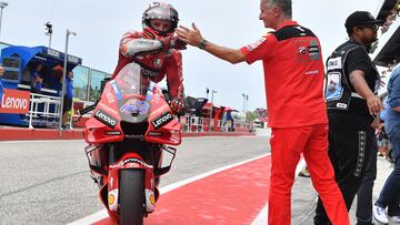 MotoGP - San Marino Grand Prix - Misano World Circuit Marco Simoncelli, Misano Adriatico, San Marino - September 3, 2022 Ducati Lenovo's Jack Miller celebrates after finishing in pole position REUTERS/Jennifer Lorenzini