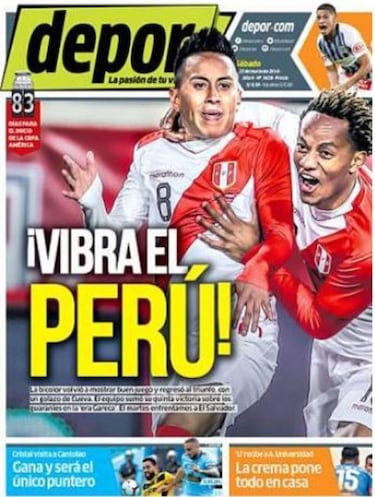 La prensa coincide en la misma ilusión: "Perú está de vuelta"