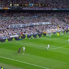 El Bernabéu homenajea a Ángel Nieto en el minuto 12+1