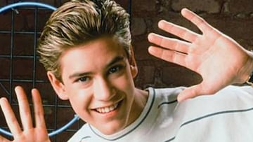 El actor estadounidense Mark-Paul Gosselaar durante su época en la mítica serie "Salvados por la campana" en la que interpretaba el papel de Zack Norris.