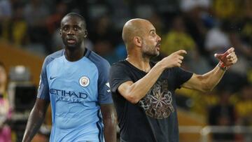 Tour&eacute;, sustituido por Guardiola ante el Borussia.