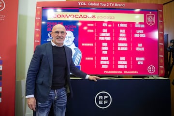 Luis de la Fuente, en su primera conferencia de prensa tras dar su primera lista de convocados de la Selección.
