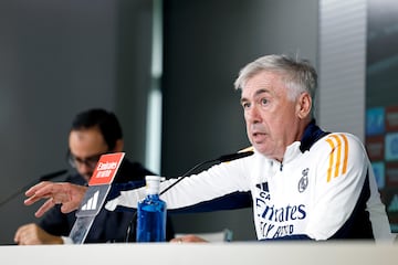 Ancelotti, en rueda de prensa.