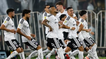 Futbol, Colo Colo vs Huachipato.
Fecha 7, Liga de Primera 2026.
El equipo de Colo Colo es fotografiado durante el partido de primera division contra Huachipato disputado en el estadio Monumental de Santiago, Chile.
16/03/2026
Andres Pina/Photosport
Football, Colo Colo vs Huachipato.
7th turn, 2026 First Division League.
Colo Colo team are pictured during a first division match against Huachipato at Monumental stadium in Santiago, Chile.
16/03/2026
Andres Pina/Photosport