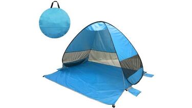 Relájate en la arena con esta carpa para playa plegable con protección UV y tejido ecológico 