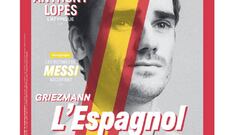 La portada de France Football sobre Griezmann: &#039;El espa&ntilde;ol&#039;