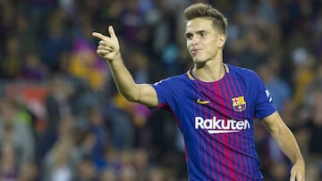 Denis Suárez en el partido ante el Eibar.