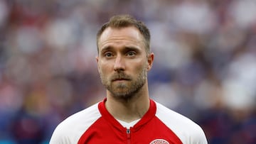 FILE PHOTO: Soccer Football - UEFA Nations League - Group A - France v Denmark - Stade de France, Saint-Denis, France - June 3, 2022 Denmark's Christian Eriksen lines up before the match REUTERS/Christian Hartmann/File Photo