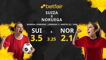 Suiza vs. Noruega: horario, TV, estadísticas, clasificación y pronósticos Mundial femenino 2023